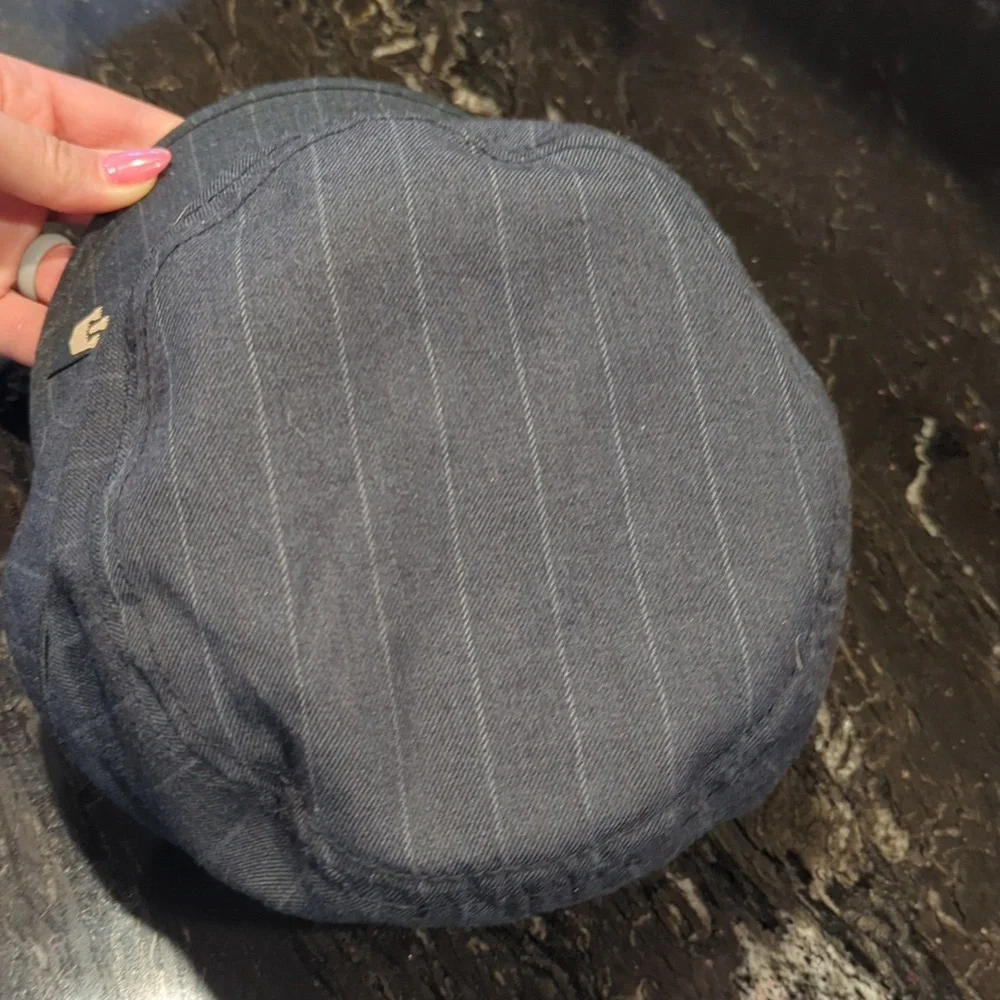 Goorin Bros Hat Striped Gray Newsboy Academia Preppy